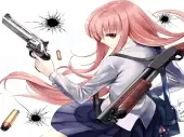 Anime Girl With Gun Puzzle