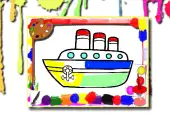 Boats Coloring Book