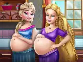 Happy Princesses Pregnant Bffs