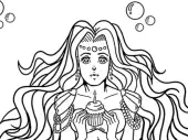 Kawaii Mermaids Coloring Book Game