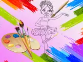 Little Ballerinas Coloring